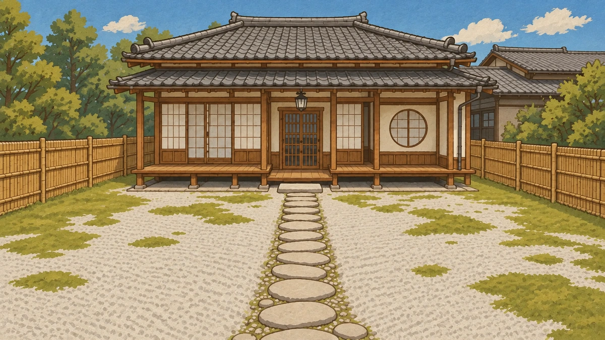 Your little house and garden in the alley